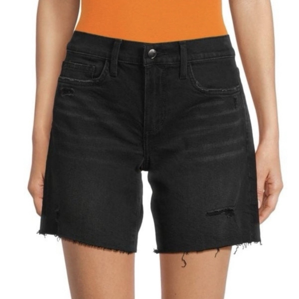 Joe's Billie Burmuda Shorts Distressed Black Denim Jean Short Size 27